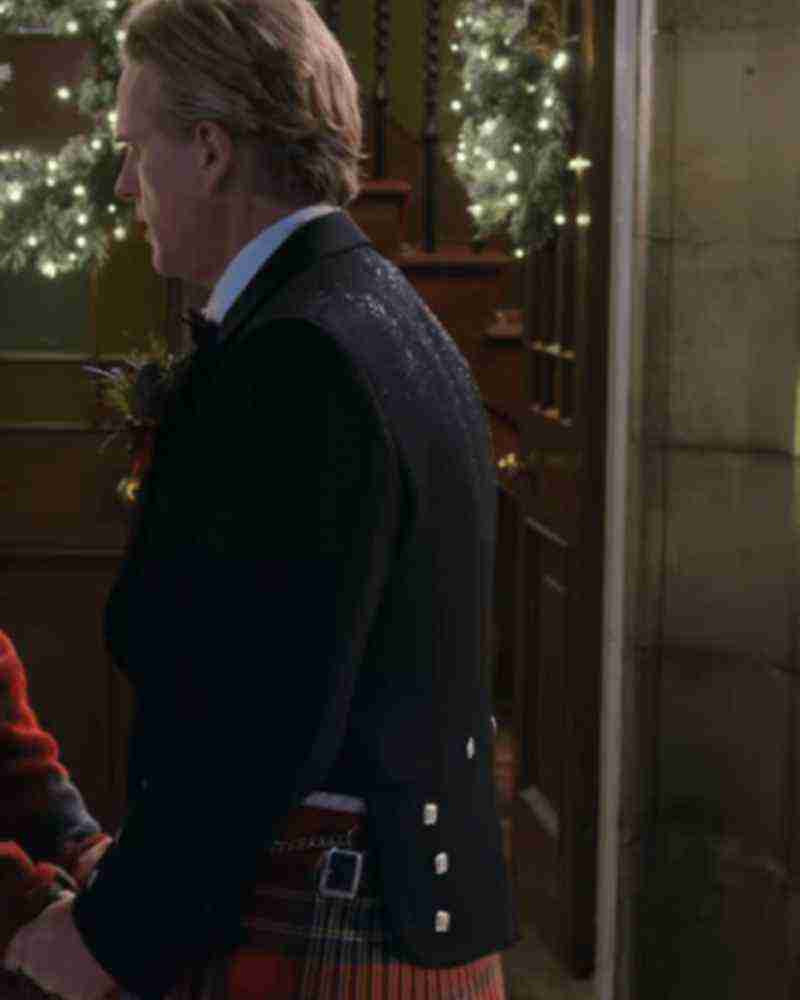 A Castle For Christmas Cary Elwes Black Blazer image 1