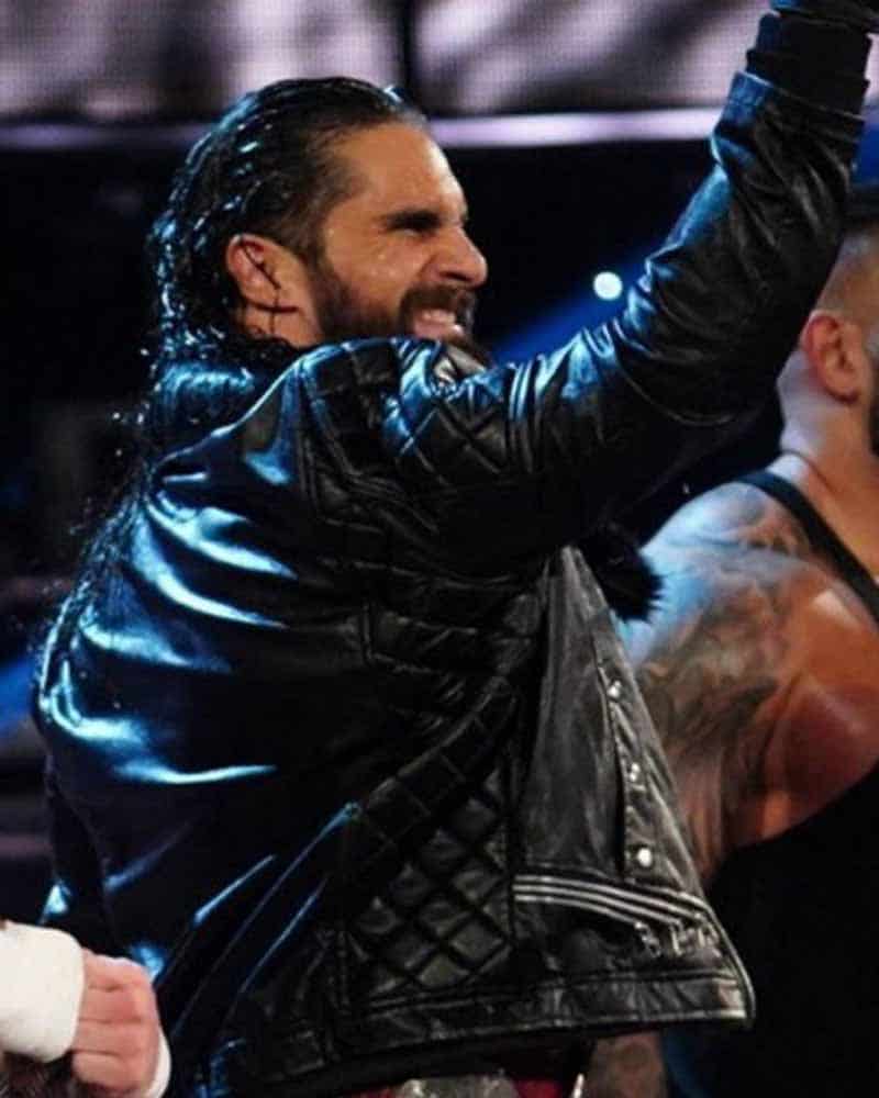 WWE Seth Rollins Leather Jacket image 2