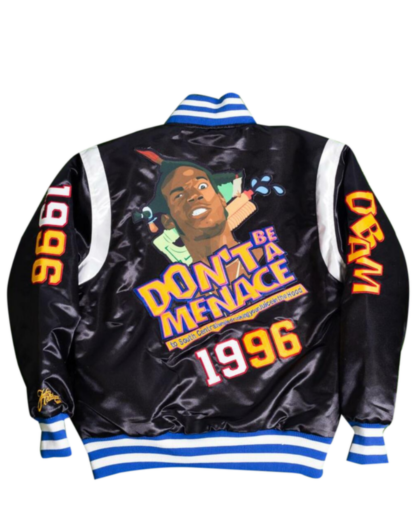 Don't Be A Menace Satin Jacket Black image 1