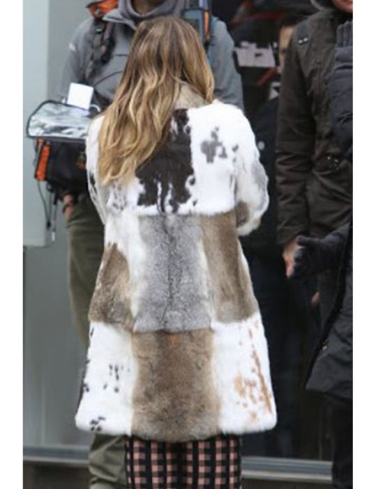 Younger Hilary Duff Fur Coat image 1