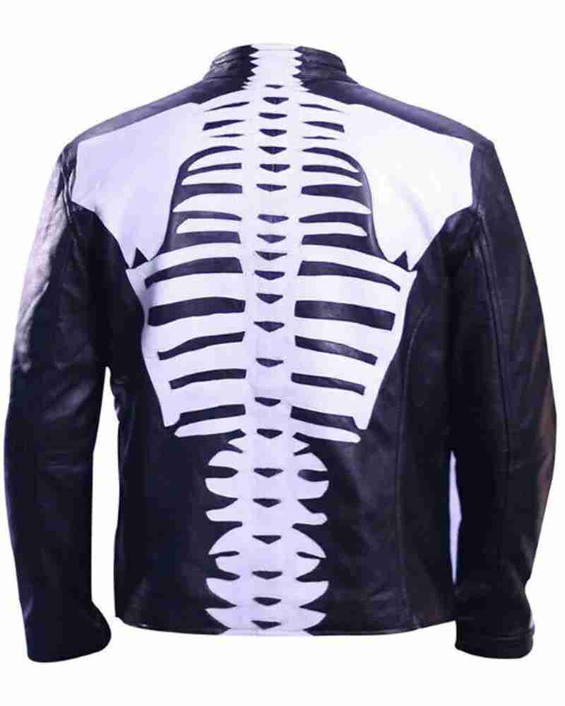 Cafe Racer Halloween Cosplay Mens Skeleton Jacket image 1