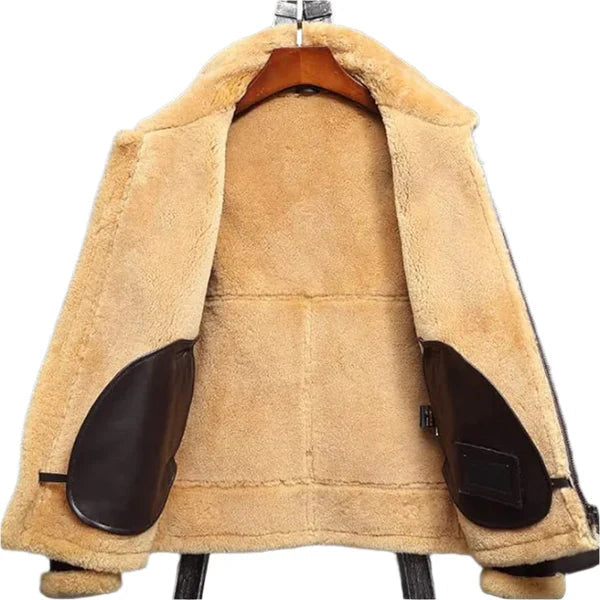 Men's B-3 Faux Shearling Classic Leather Jacket image 1