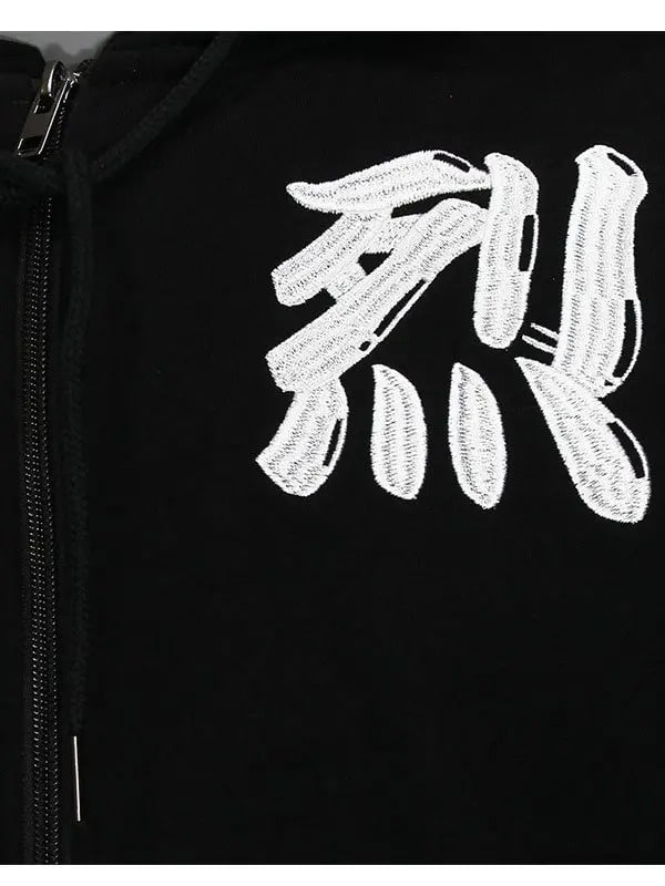 Aggretsuko Sleeve Faces Black Hoodie image 3
