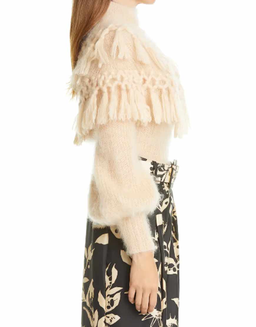 Zimmerman Ladybeetle Tassel Mohair & Silk Sweater image 1