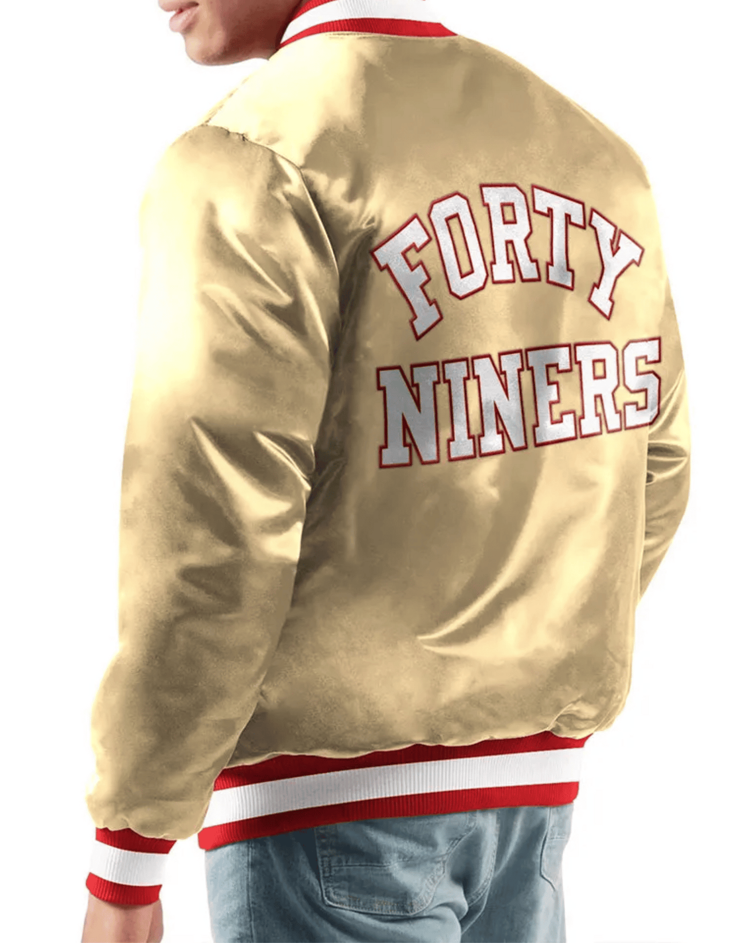 49ers Ace Gold San Francisco Satin Jacket image 1