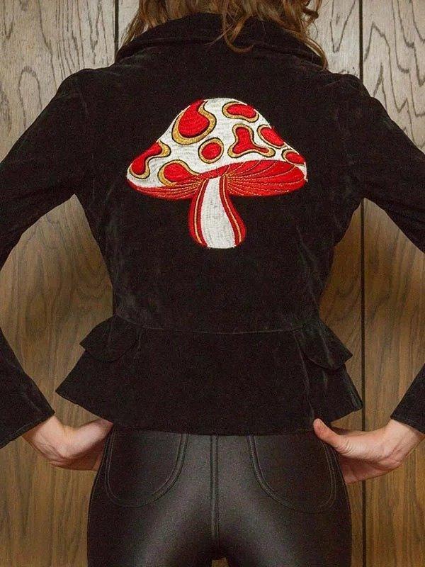 Valentine Special Red Heart Black Blazer image 1