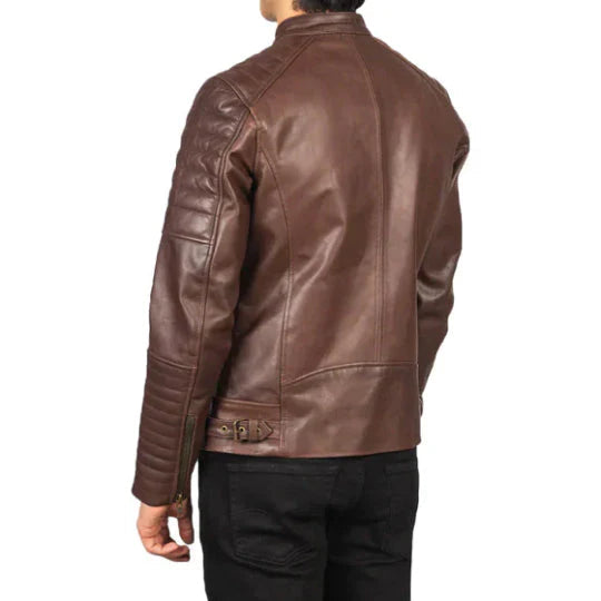 Men's Damian Biker Leather Jacket image 1
