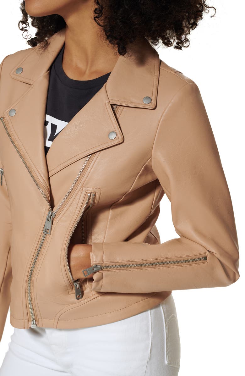 Women's Faux Leather Moto Jacket image 4