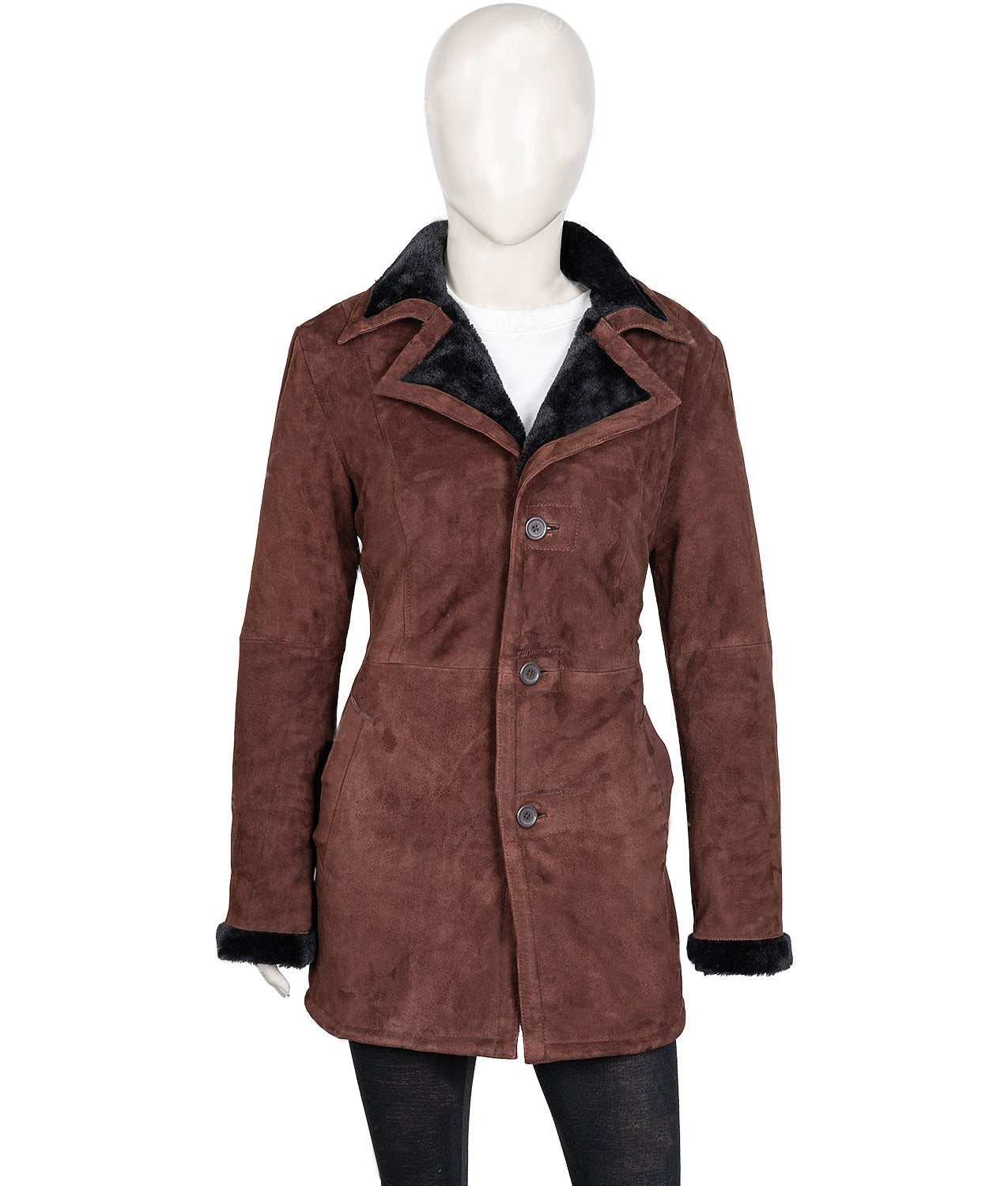 Yellowstone Monica Dutton Shearling Coat image 1