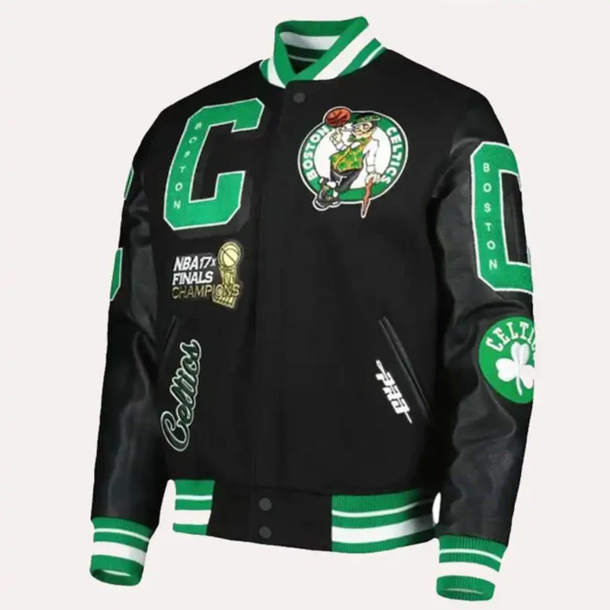 Boston Celtics Mash Up Finals Varsity Jacket image 1