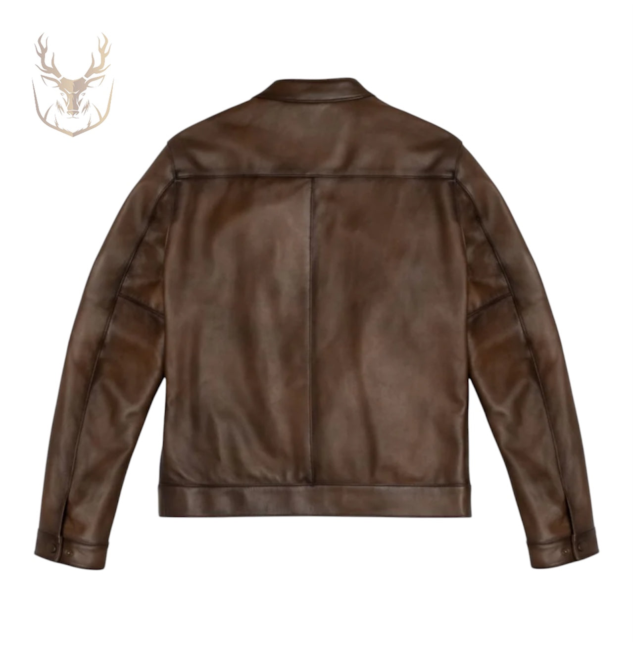 Mocha Brown Café Racer Jacket For Men.