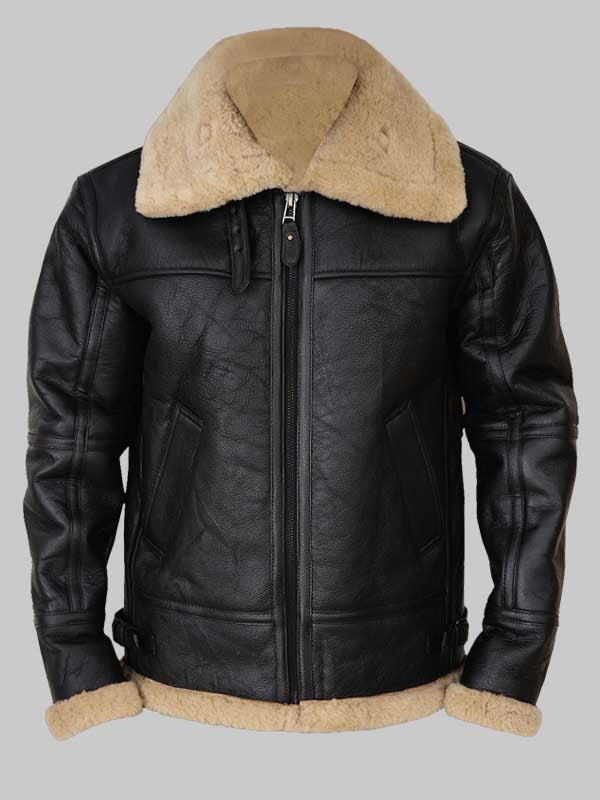B3 Flying Aviator Men Shearling Jacket image 0