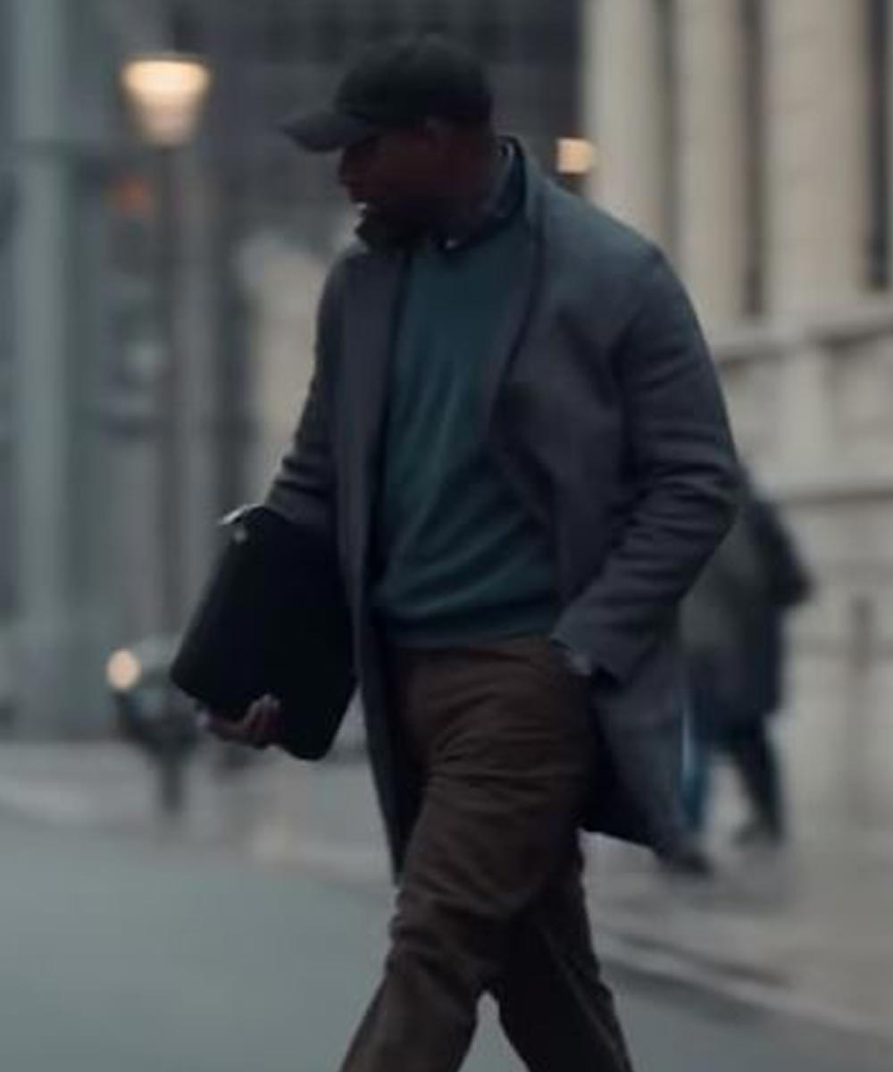 Arsene Lupin Omar Sy Grey Coat image 1