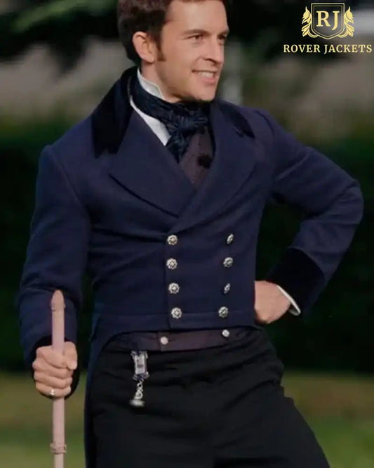 Bridgerton S02 Anthony Bridgerton Blue Tailcoat image 0