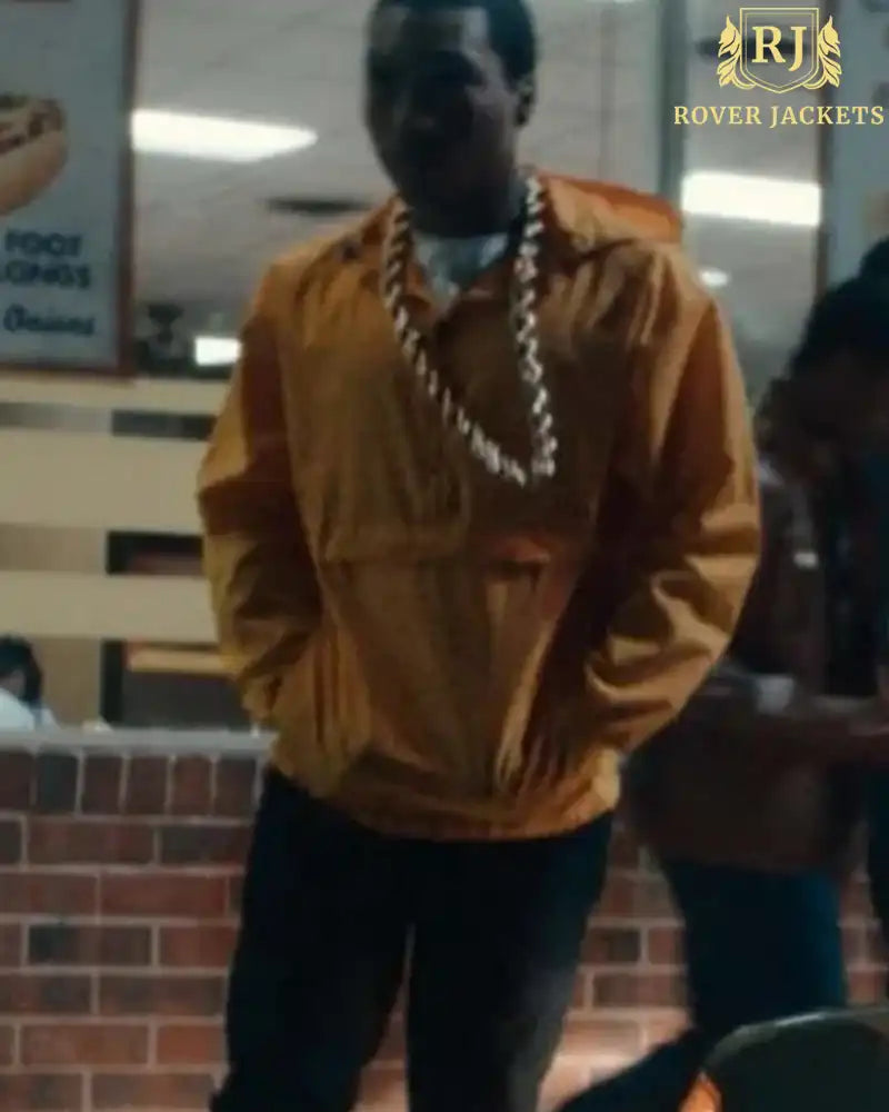 BMF Lil Meech Yellow Hooded Jacket image 1