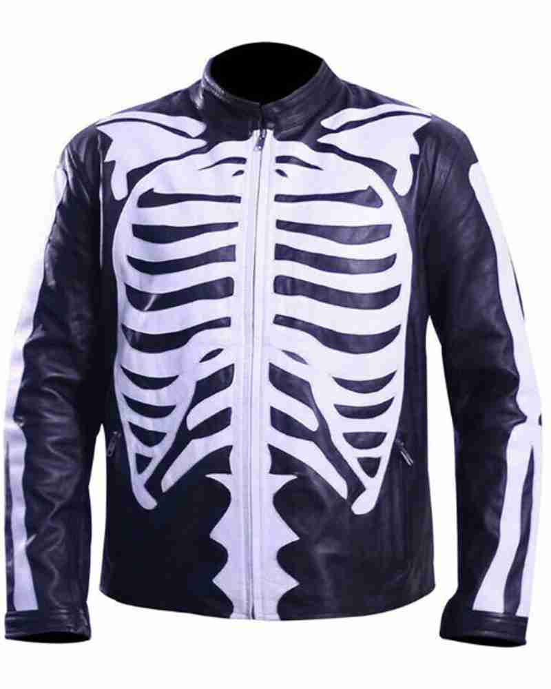 Cafe Racer Halloween Cosplay Mens Skeleton Jacket image 0