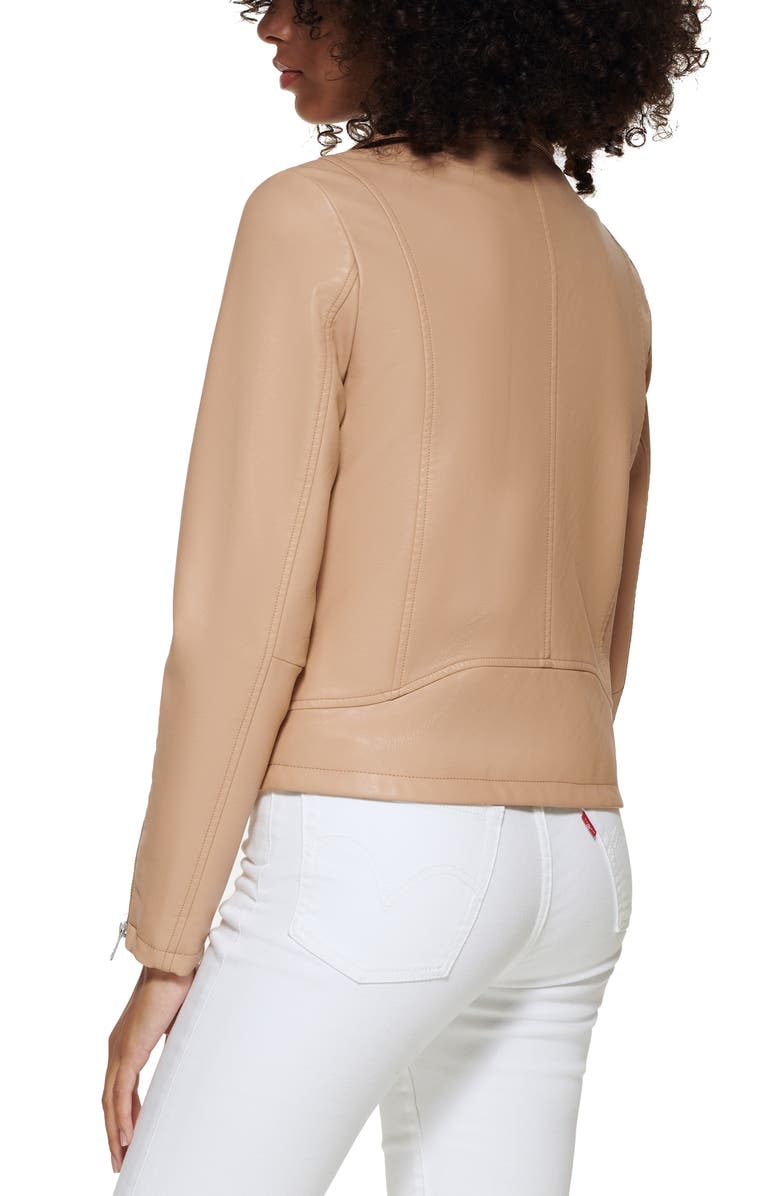 Women's Faux Leather Moto Jacket image 2