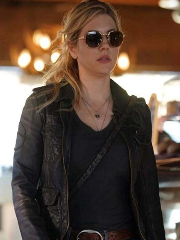 Big Sky Jenny Hoyt Black Leather Jacket image 0