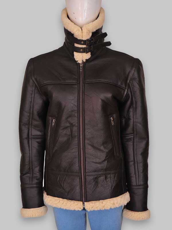 Women B3 Aviator Bomber Shearling Jacket image 1
