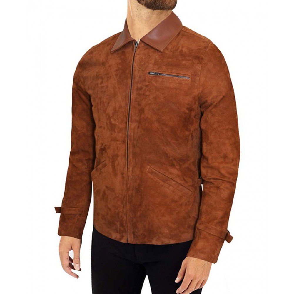 Allied Brad Pitt Max Vatan Leather Jacket image 1