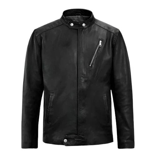 Men's Zephyr Black Leather Jacket image 0