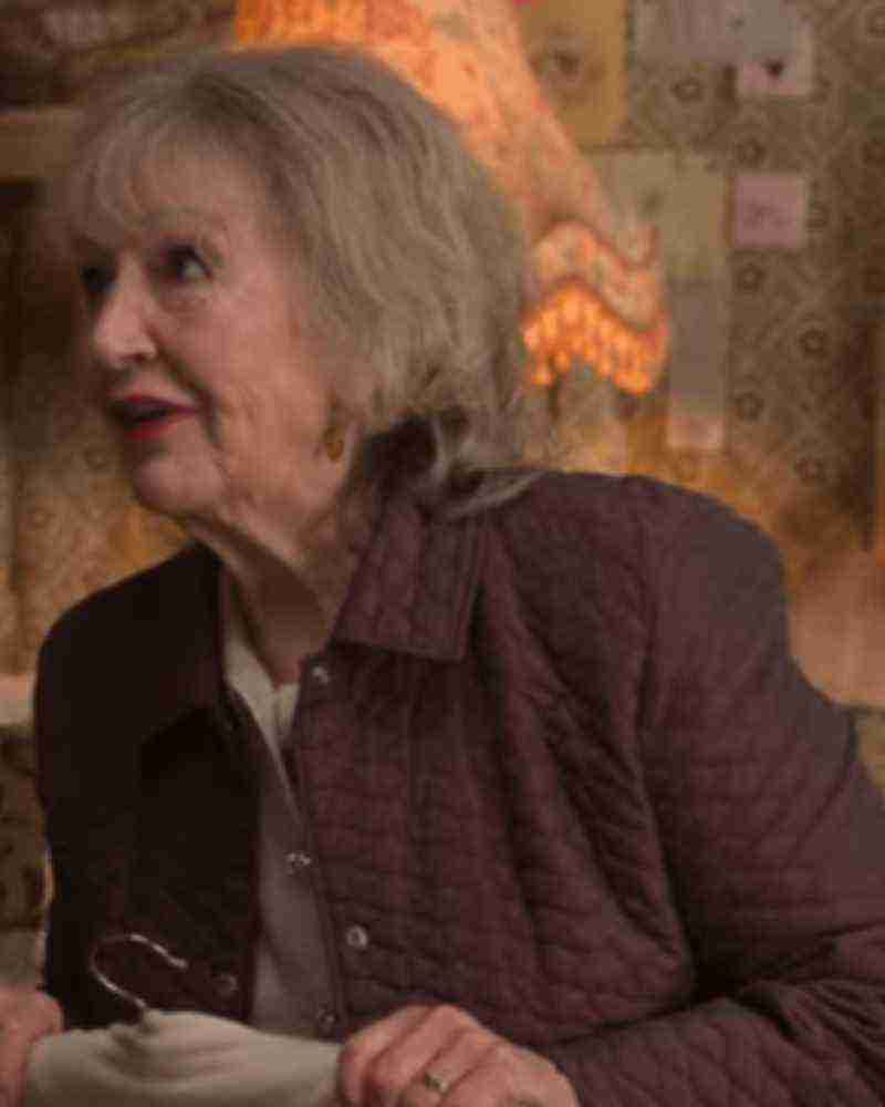 A Castle For Christmas Tina Gary Rustec Maroon Jacket image 0