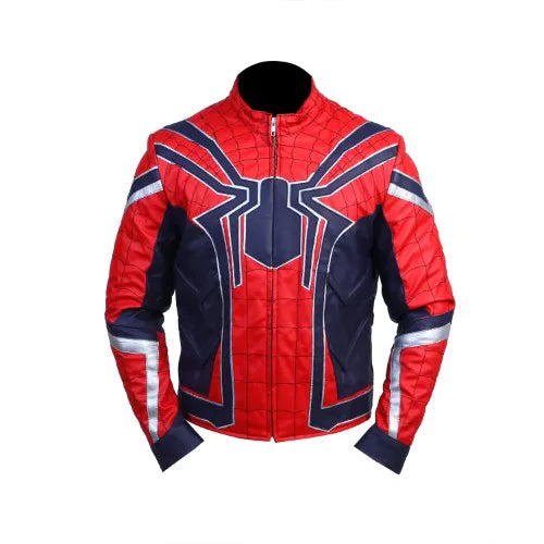 Avengers Infinity War Spider-Man Faux Leather Jacket image 0