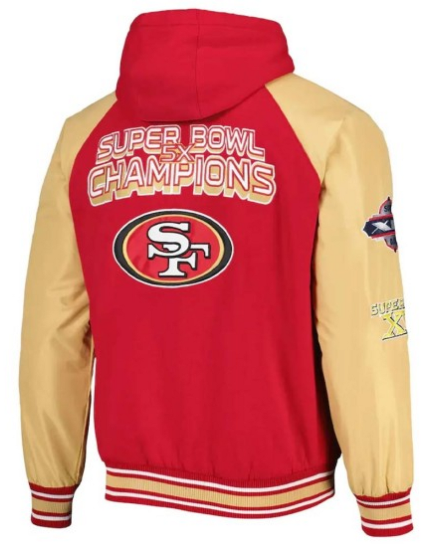 49ers Super Bowl Varsity Hooded Jacket image 1