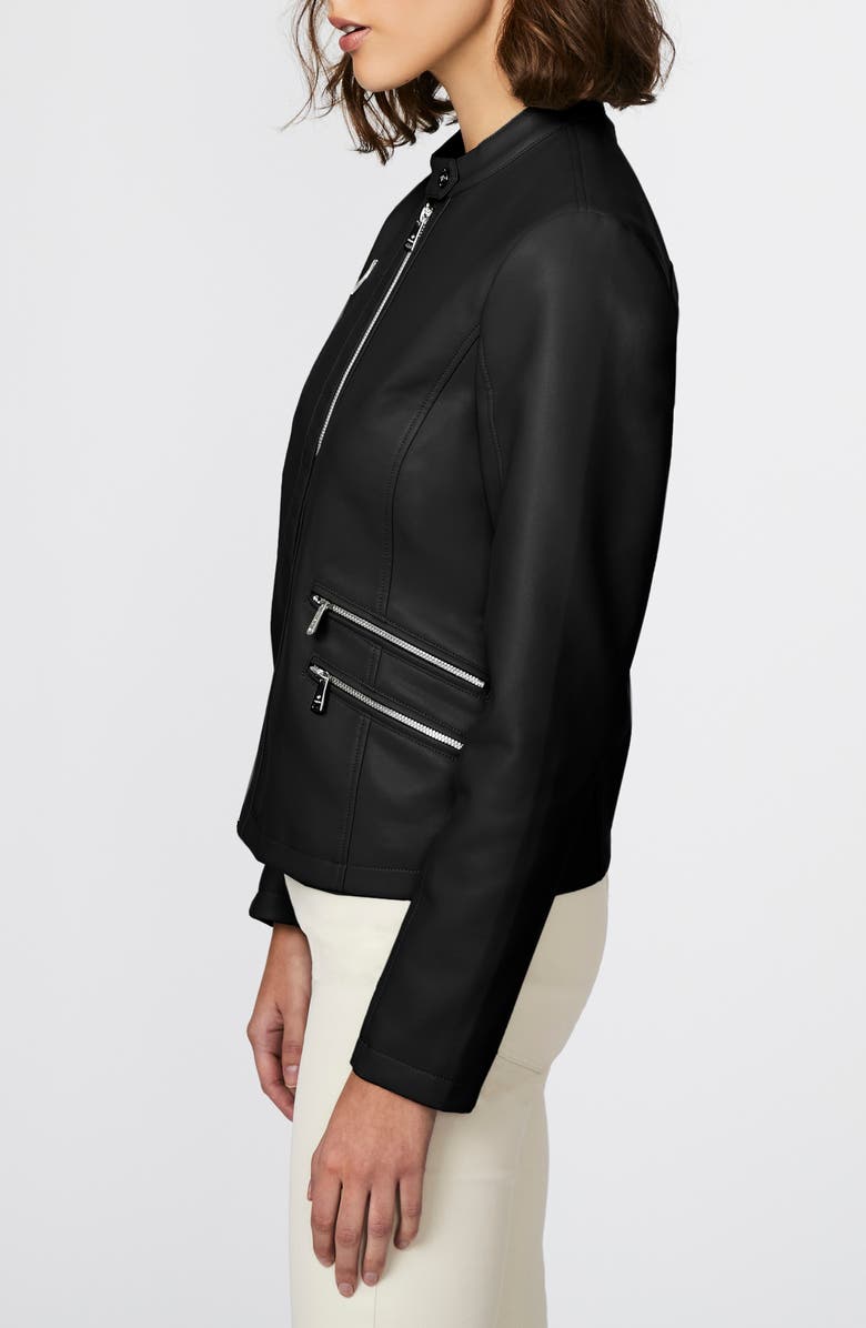 Zip Detail Faux Leather Jacket image 2