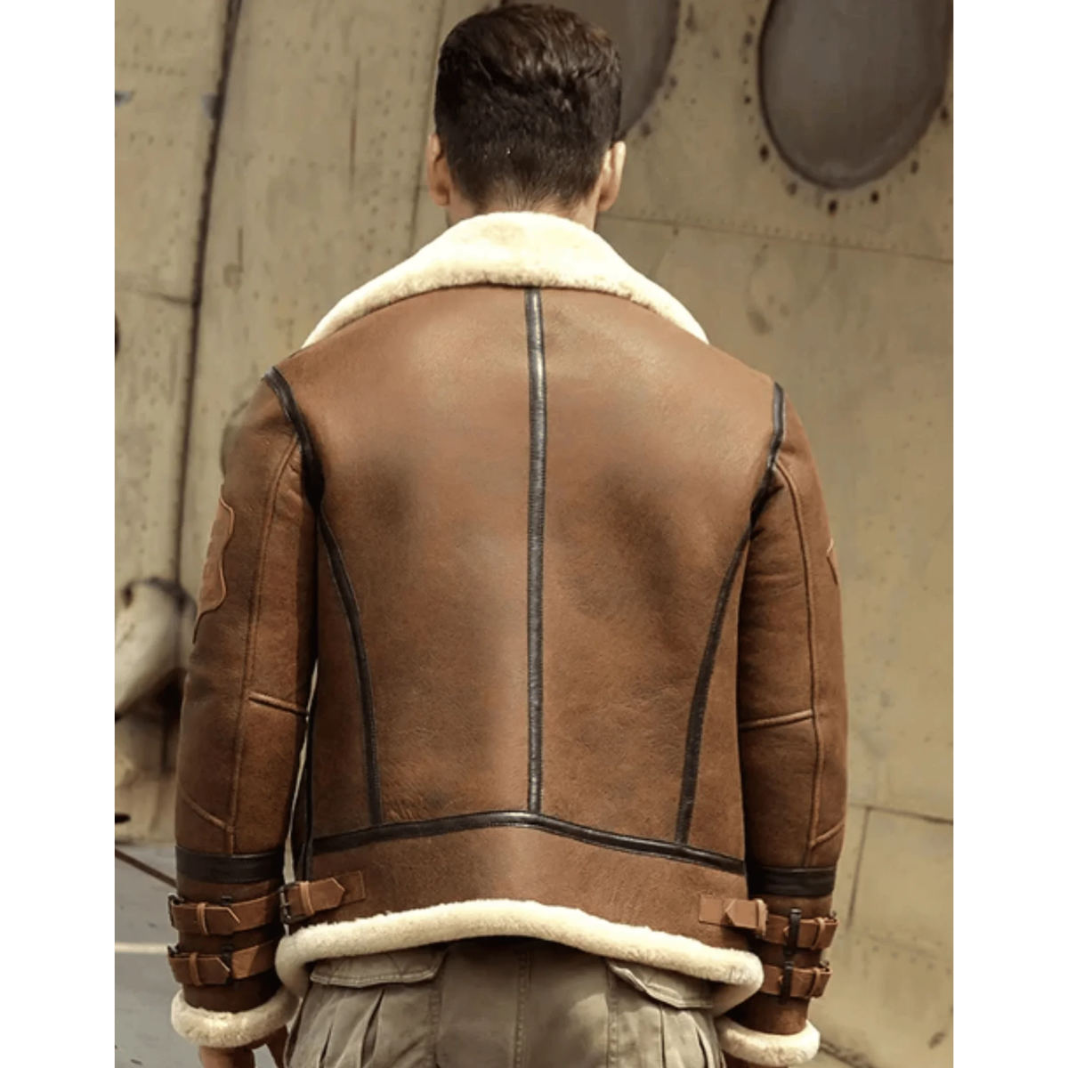 Mens B3 Airforce Sheepskin Shearling Jacket image 1