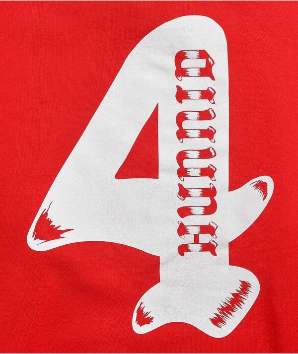 4Hunnid Worldwide Red Hoodie image 2