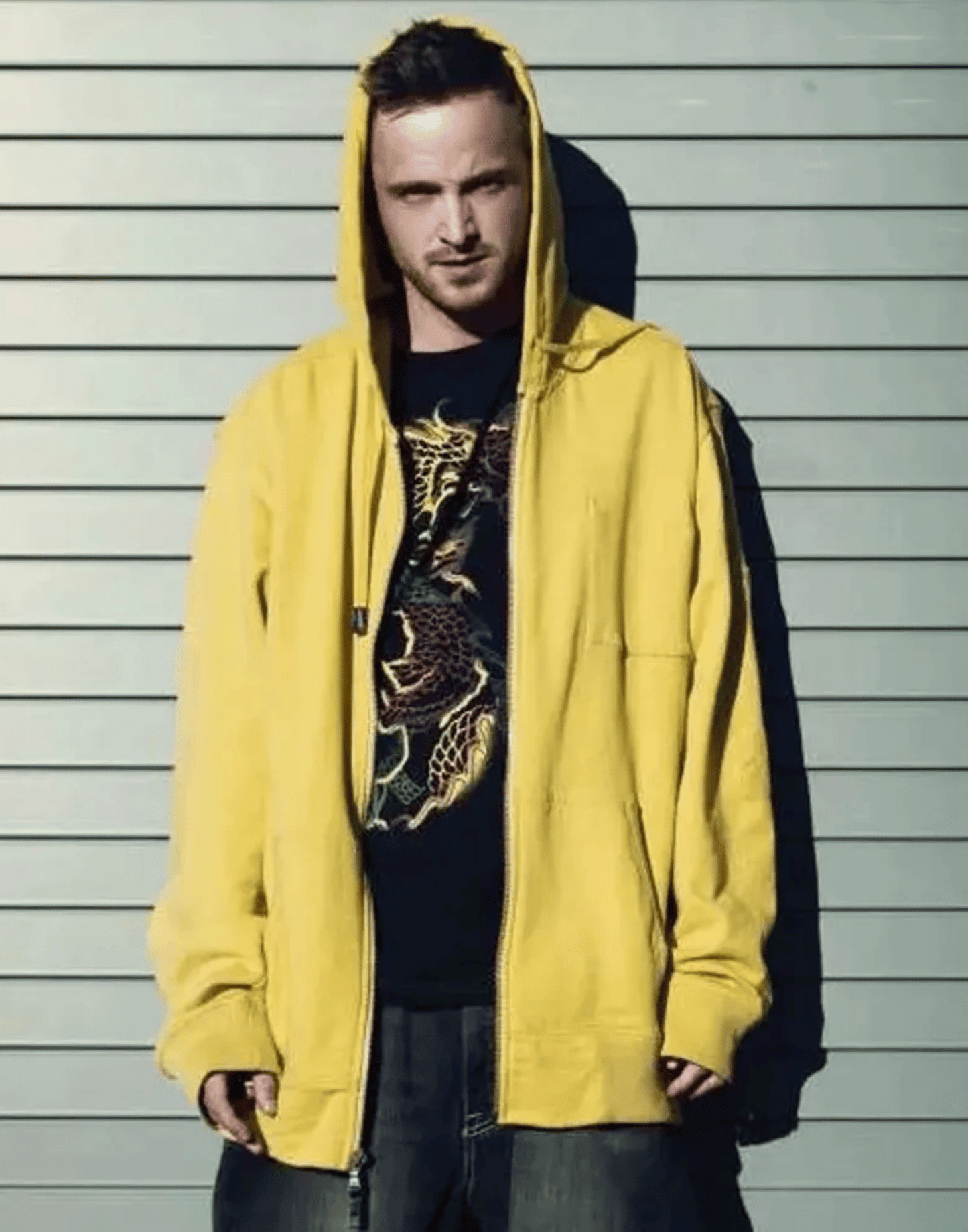 Aaron Paul Breaking Bad Yellow Hoodie image 1