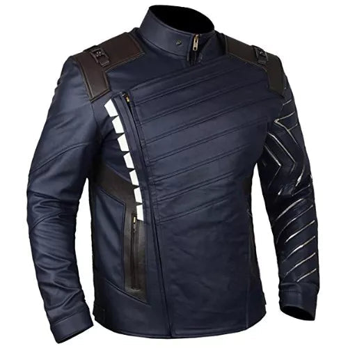 Avengers Infinity War Bucky Barnes Faux Leather Jacket image 1