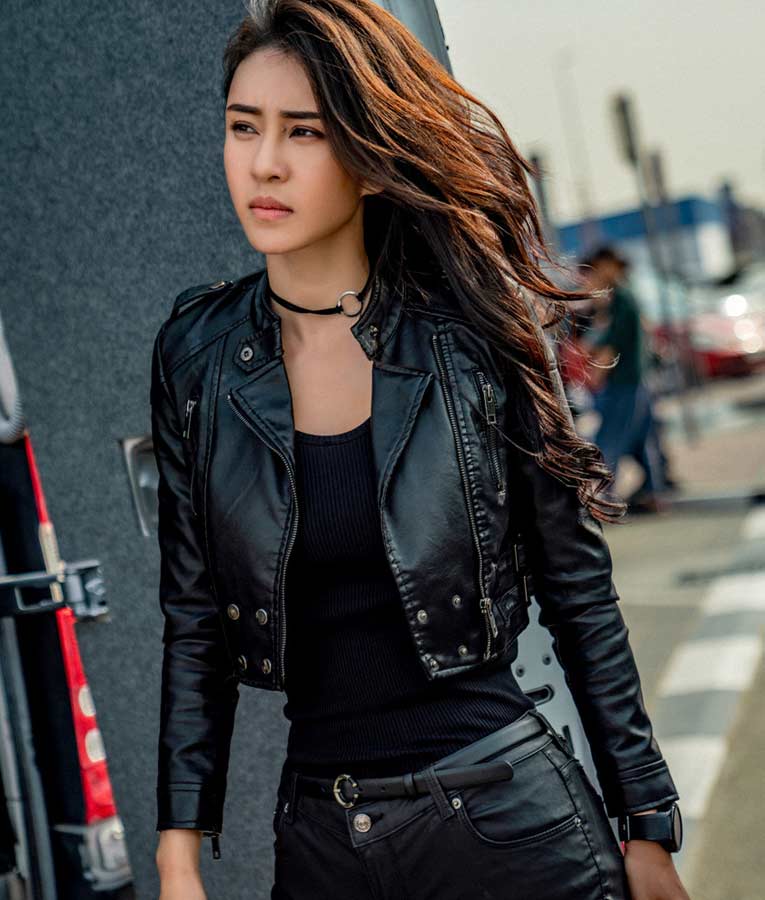 Vanguard Miya Muqi Black Leather Jacket image 0