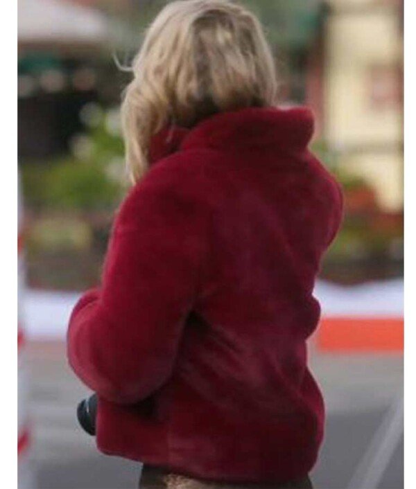 A Very Charming Christmas Town Aubrey Lang Fur Jacket image 2