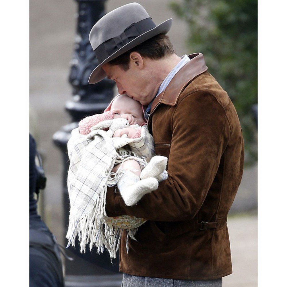 Allied Brad Pitt Max Vatan Leather Jacket image 6