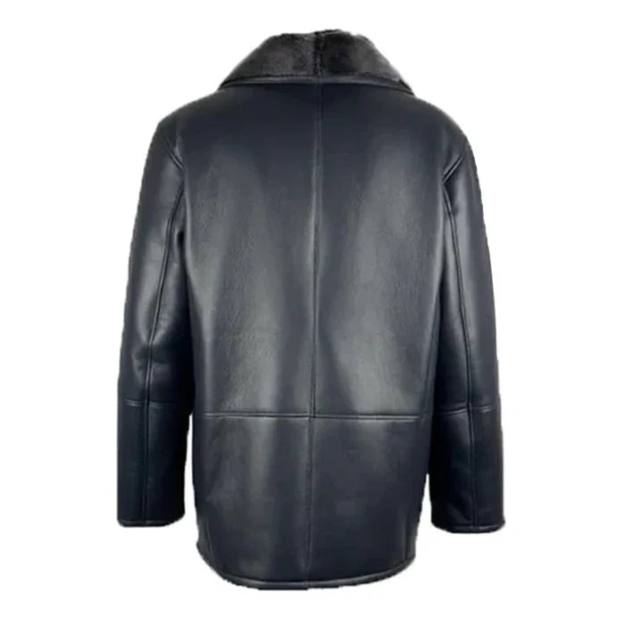 Alex Black Leather Real Leather Coat image 1