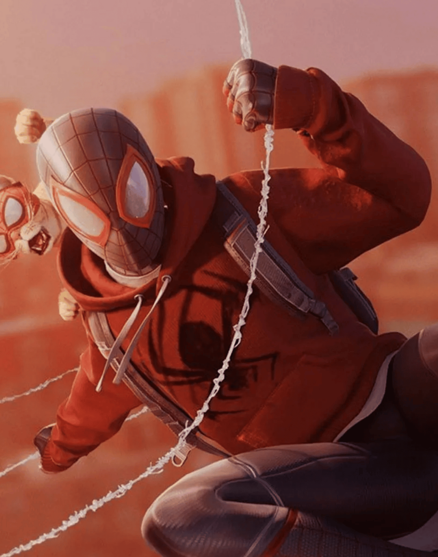 Bodega Cat Spider Miles Morales Red Hoodie image 5