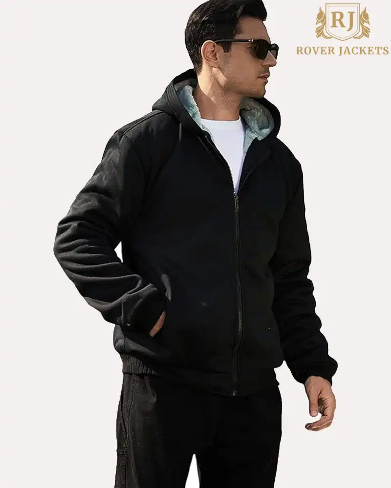 LBL Men's Hoodies Full Zip Up Fleece Jacket image 2