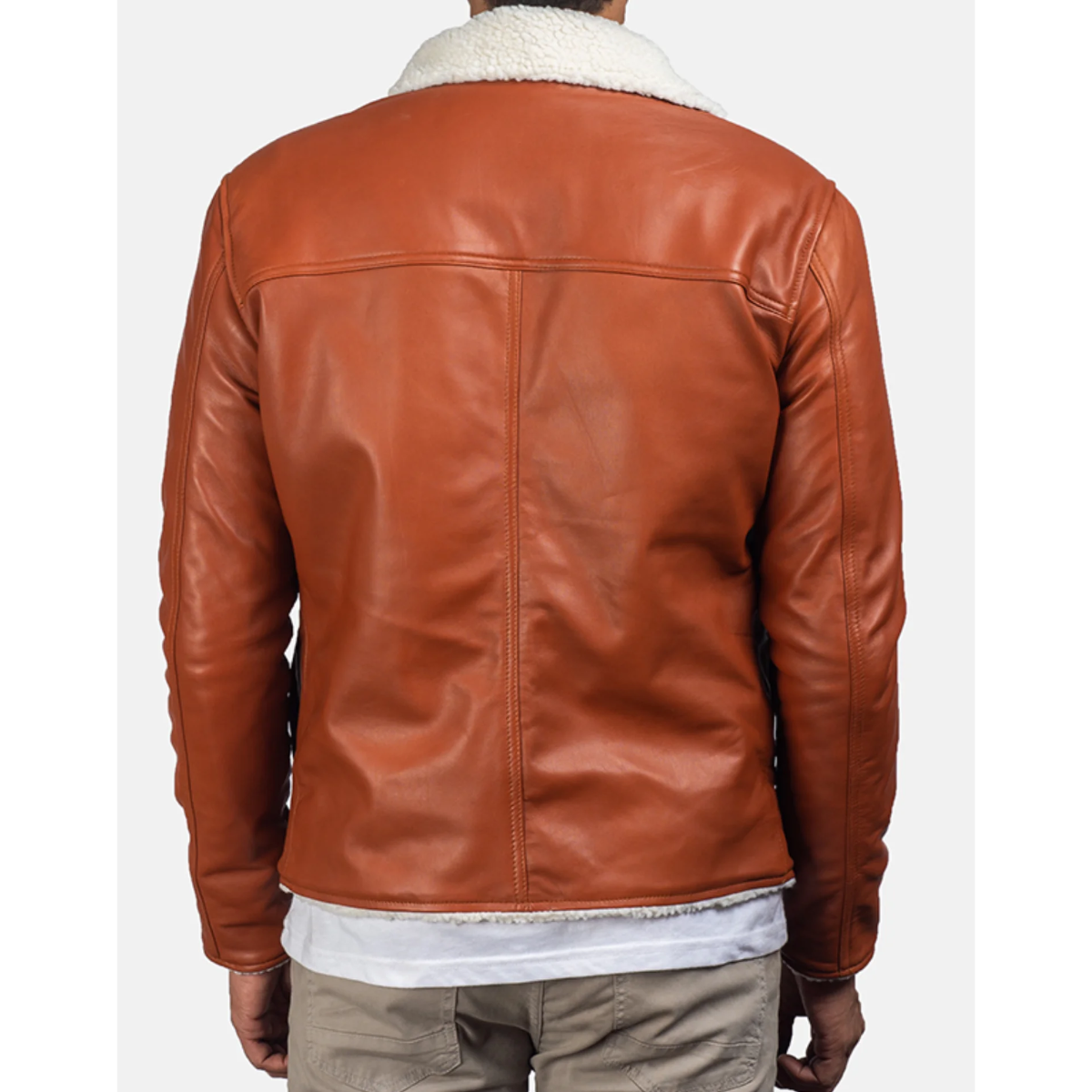 Men’s Tan Dan Frost Shearling Jacket image 1