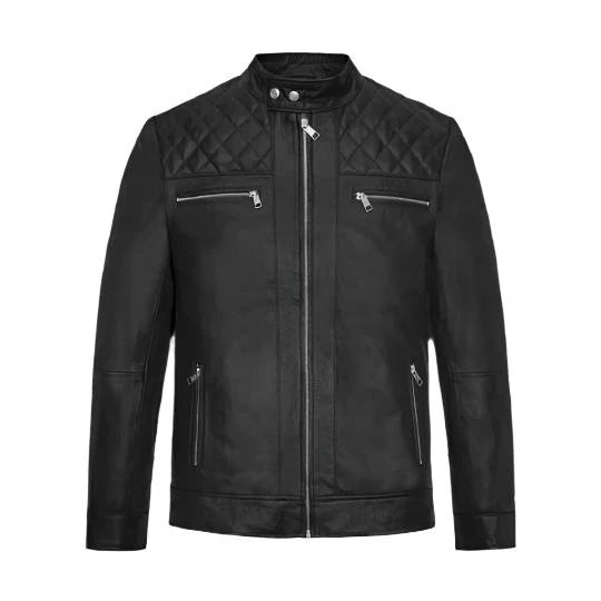 Men's Mirage Black Leather Jacket image 0
