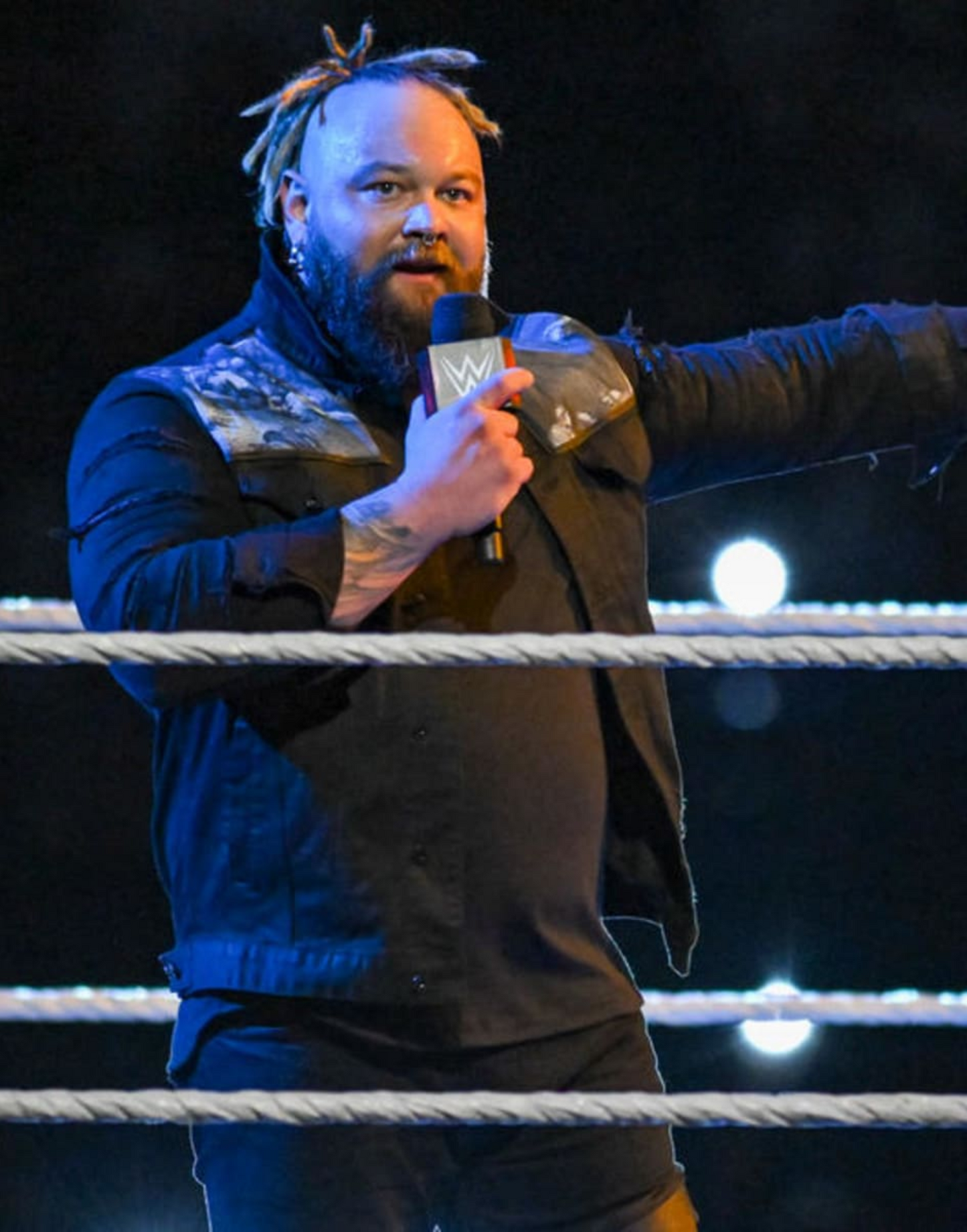WWE Bray Wyatt Black Denim Jacket image 1