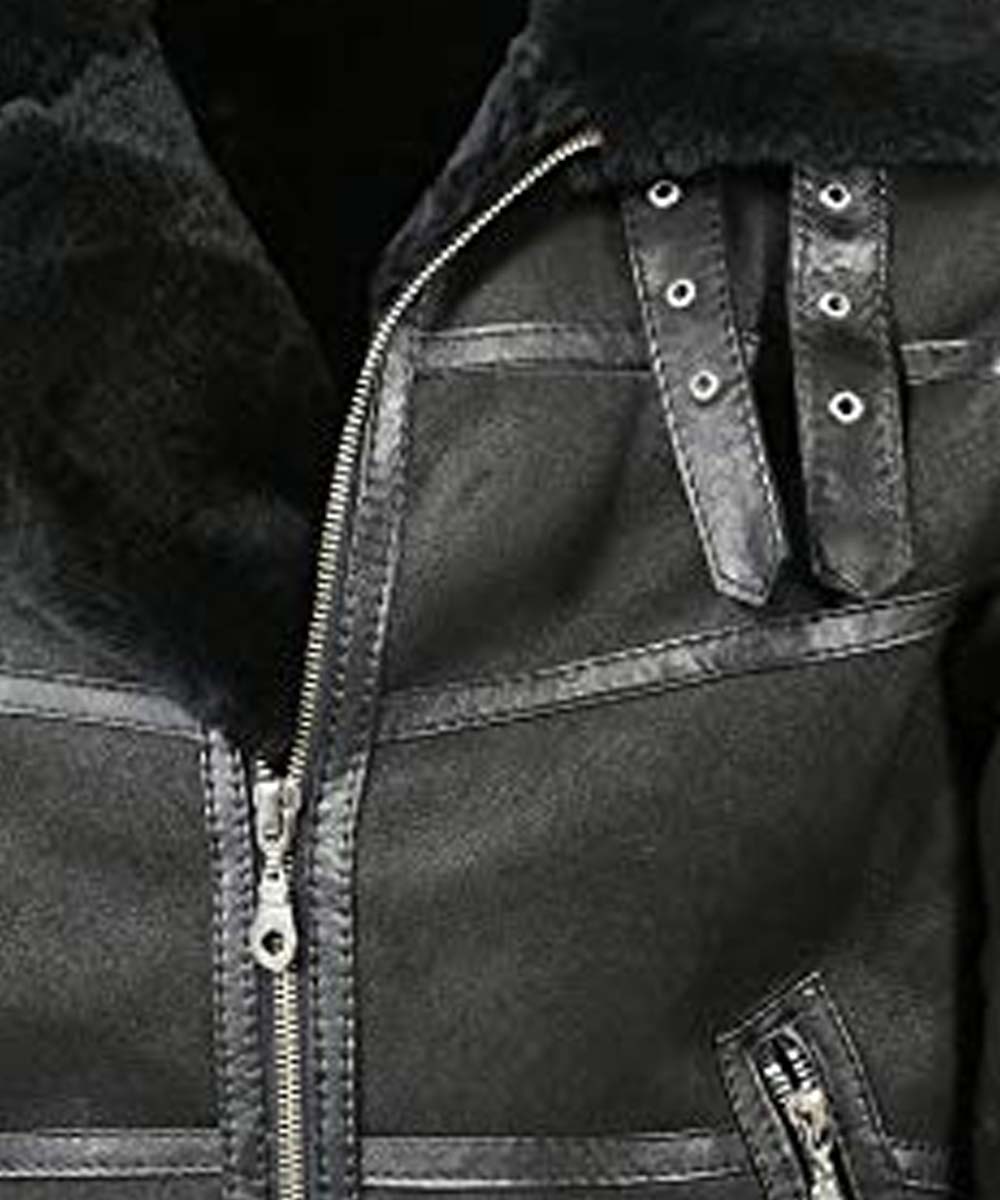Aviator Mens B16 Shearling Jacket image 3