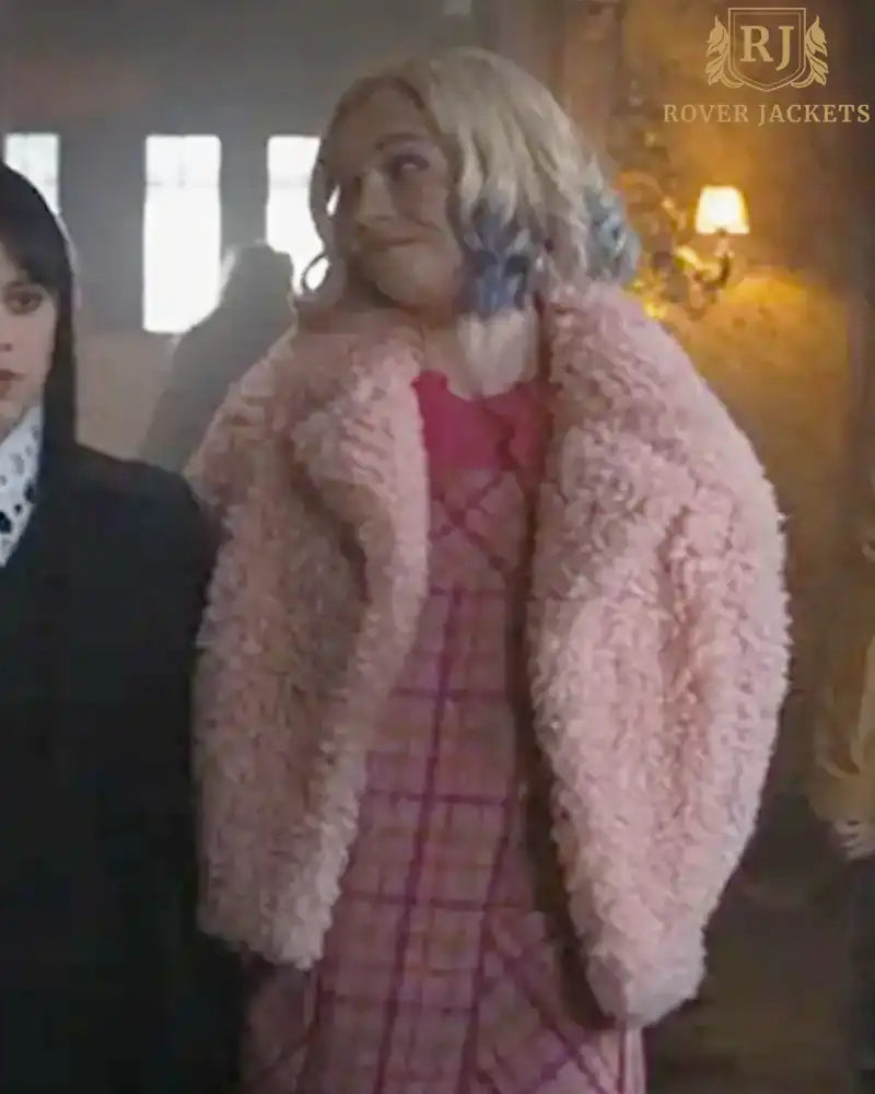 Wednesday Enid Sinclair Shearling Jacket image 1