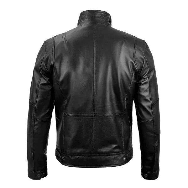 Men's Moffit Cafe Racer Leather Jacket image 1