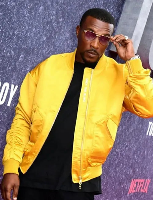 Ashley Walters Top Boy S03 Yellow Bomber Jacket image 1