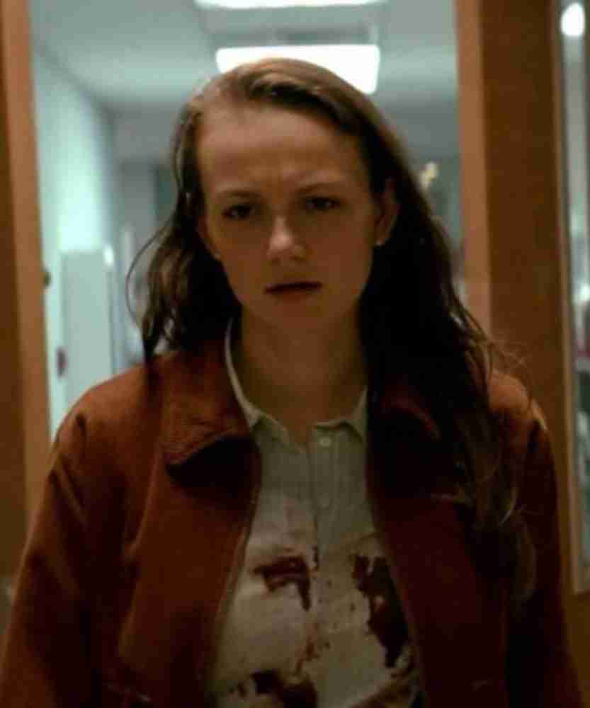 Andi Matichak Halloween Kills Brown Shirt Style Jacket image 0