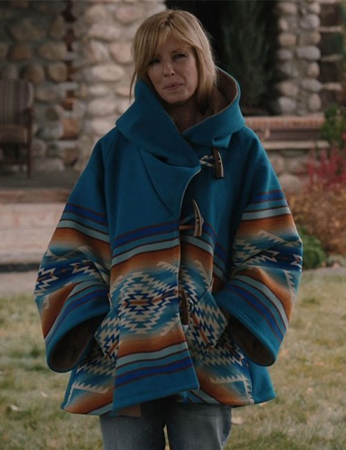 Yellowstone Season 3 Beth Dutton Blue Coat image 3