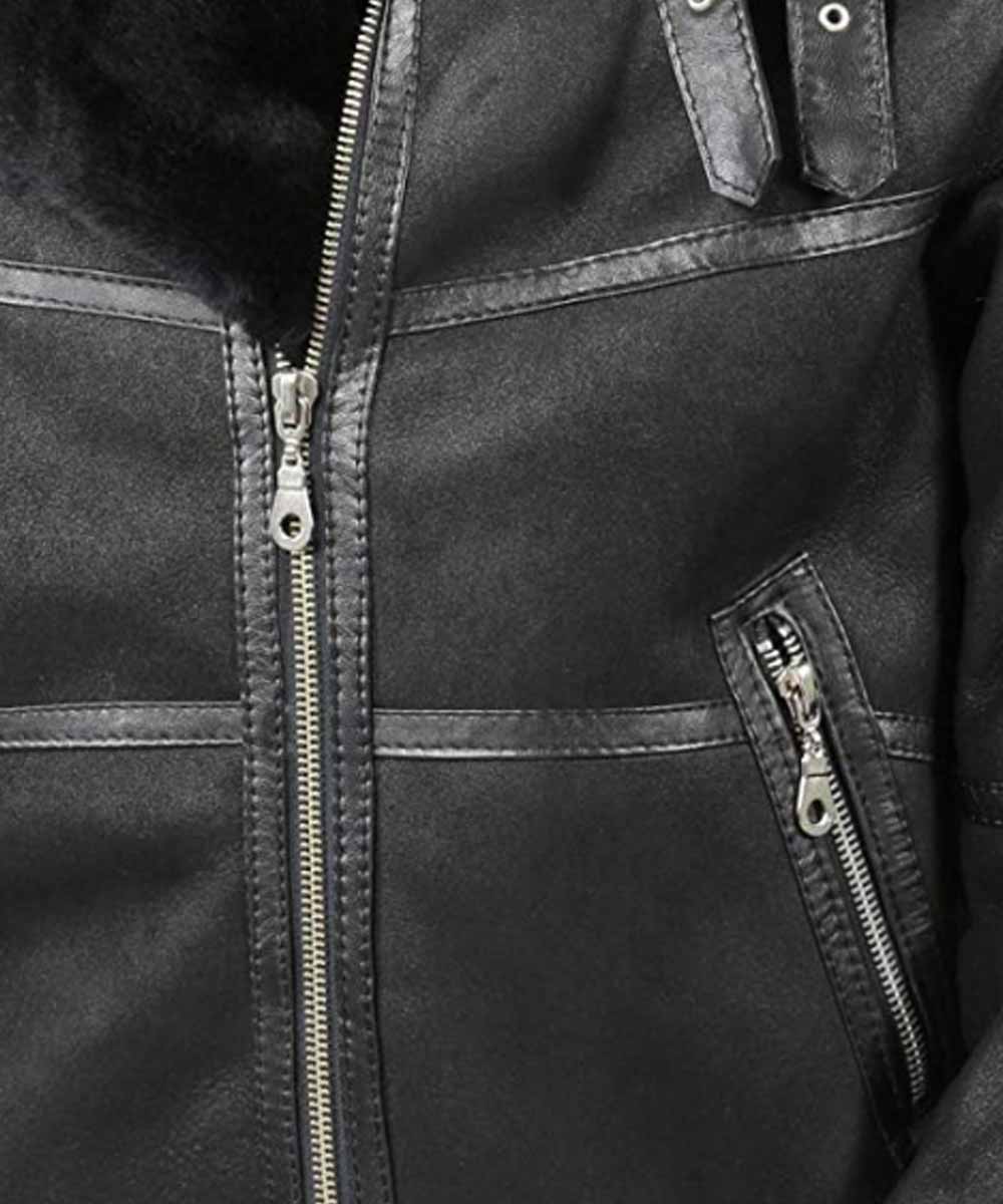 Aviator Mens B16 Shearling Jacket image 2