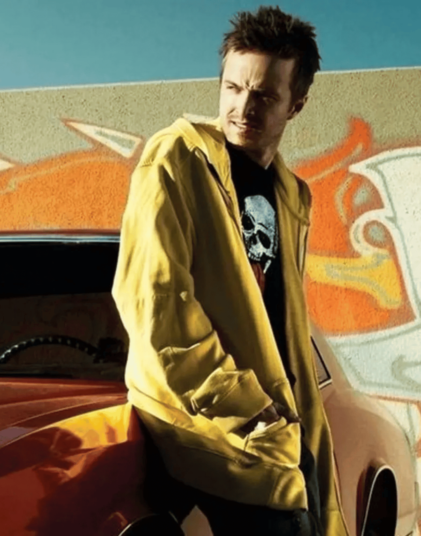 Aaron Paul Breaking Bad Yellow Hoodie image 3